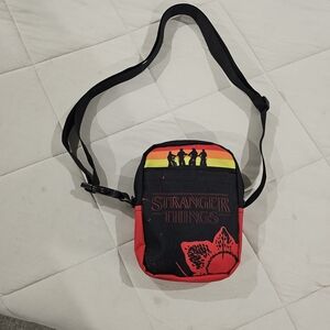 Stranger Things Netflix Red and Black Crossbody Bag